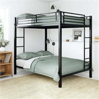 DHP Sidney Full over Full Metal Bunk Bed  Black