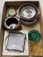 9 Assorted Ashtrays