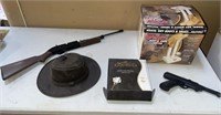 Boot dryer, leather care, leather hat, 2 BB guns