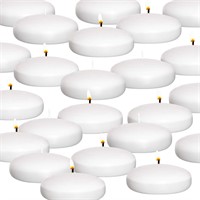 Royal Imports 10 Hour Floating Candles, 3” White U