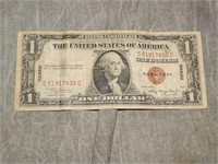1935 A WWII Hawaii Marked $1 Silver Certificate
