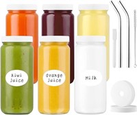 Glass Juice Bottles for Juicing-Pack of 6