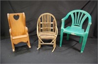 Wood & Plastic Children's Chairs