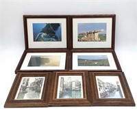 Collection of Prints in Oak Frames