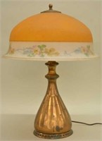 Large Pairpoint Lamp w/16" Chipped Ice Shade