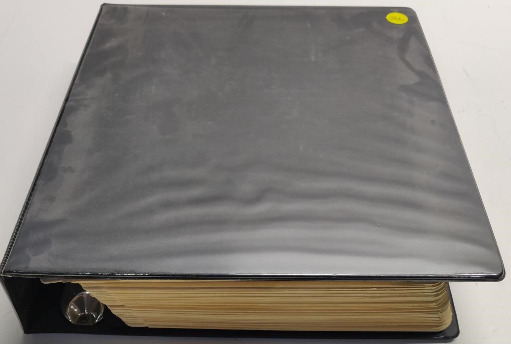 Stamp Dealer Stock Binder w/ 1000s of Stamps