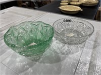 2 Glass Bowls