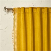 $33  54x84 Velvet Curtain Gold - Opalhouse