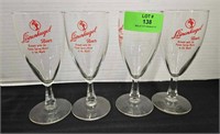 Set of 4 Leinenkugel Beer Glasses
