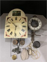Antique German Clock & Parts group