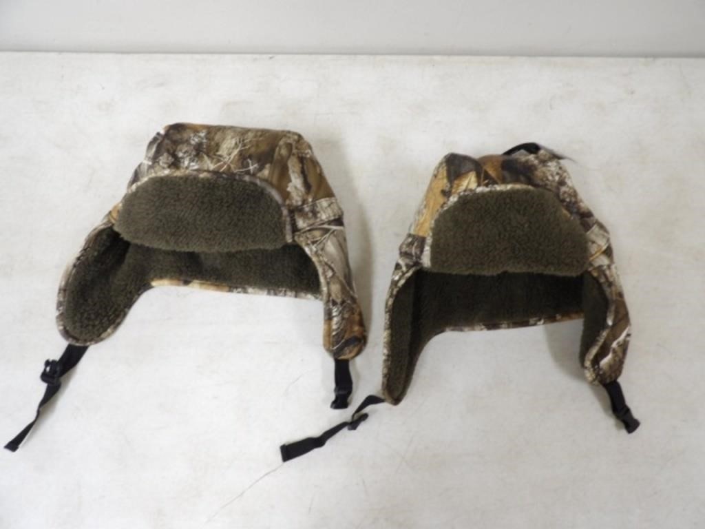 2-Real Tree Trapper Hats