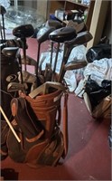 Golf Bag of Miscellaneous Clubs