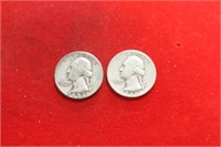 Lot of 2 Silver Quarters