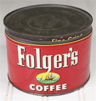 Folgers Coffee Can w/Lid