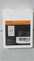 2 piece  4.2a dual USB receptacle outlet with