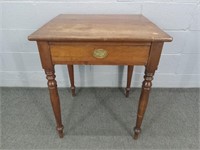 Antique Side Table With Drawer