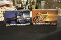 2 Tomy Air Jammer toys - Road Rammer and Cycle