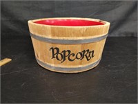 Popcorn Spaulding & Frost Co Wood Basket