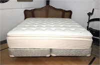 King Size Headboard with Cane Inset Back