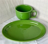 Fiesta Ware Soup Cup & Plate