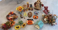 2 box lot fall decor