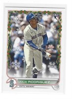 JULIO RODRIGUEZ 2022 TOPPS HOLIDAY ROOKIE #HW44