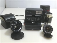 Polaroid camera w/lenses