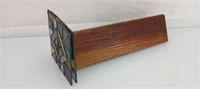 Vintage stained glass kaleidoscope 12"