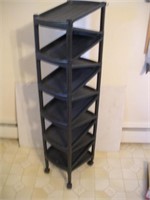 Plastic Shoe Rack  10x13x48 inches