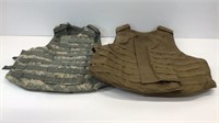 (2) weighted military tactical vests- condition as