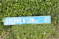 "Stephenson" Street Sign