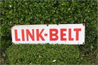 Link-Belt Porcelain Metal Sign - 9.5" X 33"