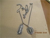 Two Sterling Religious Charms (12.2g)