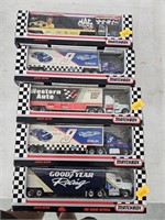 5 matchbox Nascar diecast trucks