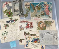 12 Christmas Antique/Vintage Postcards Ephemera