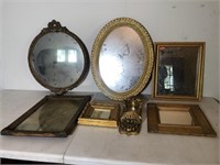 Lot of Vintage Framed Mirrors