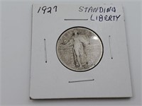 1927 US Standing Liberty Quarter Dollar Coin