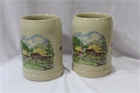 Lot of 2 Oktoberfest Beer Mugs