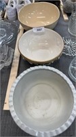 Planter and serving bowls