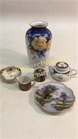 6 Pieces Porcelain and China