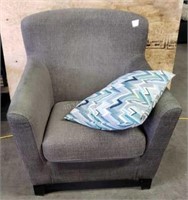 Arm Chair with Throw Pillow