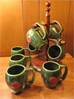 M.C.M. Coffee Mugs with Stand