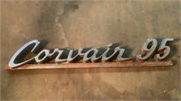 Vintage Chevy Corvair 95 Car Badge Emblem