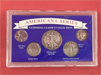 Display Of 5 Coin "Vanishing Classics"