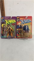 1993 X-men, professor X and saber tooth figures.