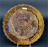 Imperial Grape 9" plate - amber