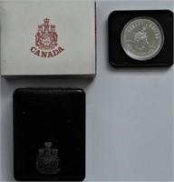1975 PROOF CANADA SILVER DOLLAR W BOX PAPERS