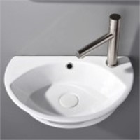 Small Oval Floating Wall Bathroom Sink retail $90