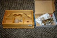 Wooden Box with Bathroom Faucet