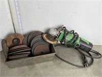 Hitachi grinder & grinding wheels